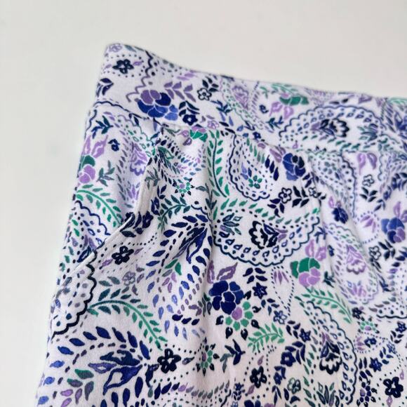 Croft and Barrow Paisley Collard Sleeveless Top & Mini Skort Set Women's M/L - Picture 4 of 8